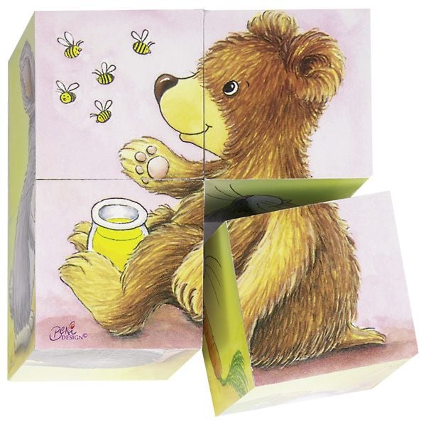 Produktbild: W&uuml;rfelpuzzle Tierkinder