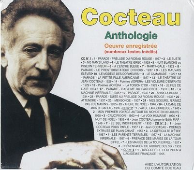 Produktbild: Cocteau : anthologie de l'oeuvre enregistr&eacute;e