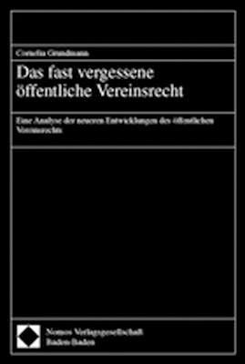 Produktbild: Das fast vergessene &ouml;ffentliche Vereinsrecht