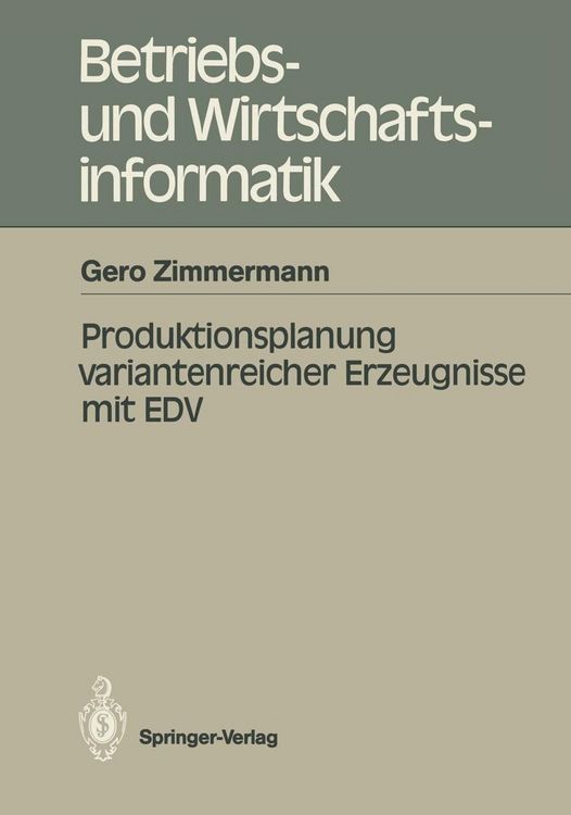 Produktbild: Produktionsplanung variantenreicher Erzeugnisse mit EDV
