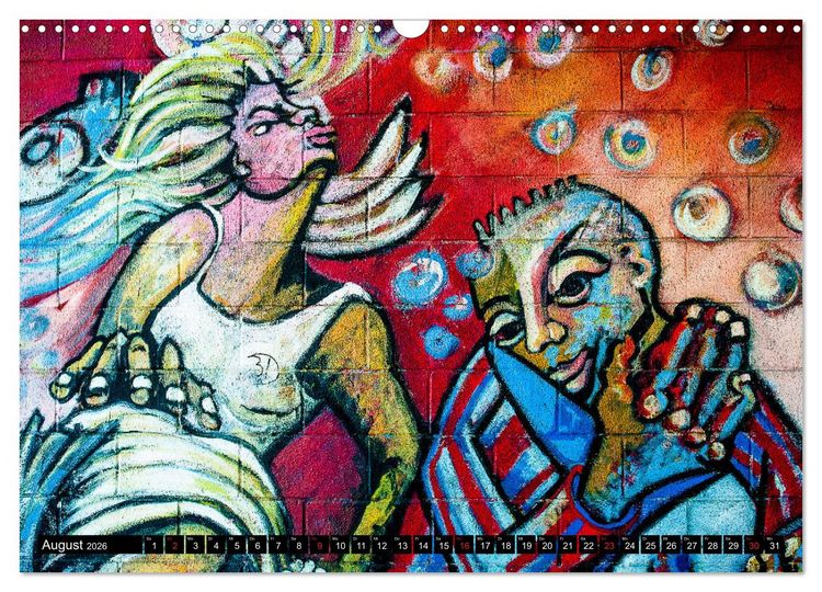 Produktbild: Street art D&uuml;sseldorf Michael Jaster (Wandkalender 2026 DIN A3 quer), CALVENDO Monatskalender
