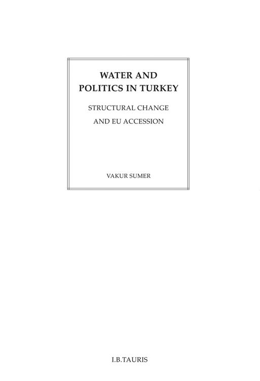 Produktbild: Water and Politics in Turkey