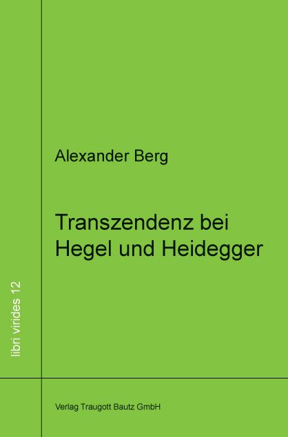 Produktbild: Transzendenz bei Hegel und Heidegger