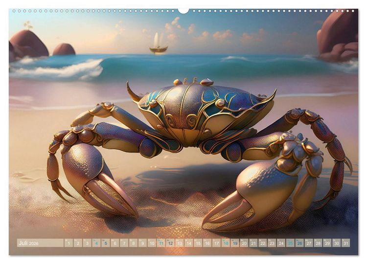 Produktbild: Tiere im Jugendstil - Eine Hommage an die Sch&ouml;nheit des Art Nouveau (Wandkalender 2026 DIN A2 quer), CALVENDO Monatskalender
