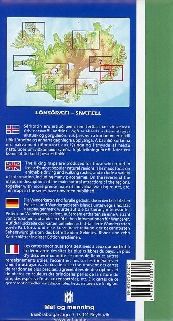 Produktbild: Island Serkort 06 Lons&ouml;raefi, Snaefell