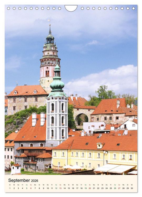 Produktbild: Krumau in Tschechien - Wundersch&ouml;nes Cesky Krumlov (Wandkalender 2026 DIN A4 hoch), CALVENDO Monatskalender