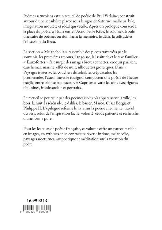 Produktbild: Po&egrave;mes Saturniens