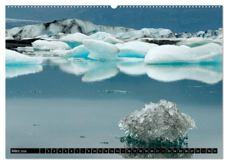 Produktbild: Island (Wandkalender 2026 DIN A2 quer), CALVENDO Monatskalender