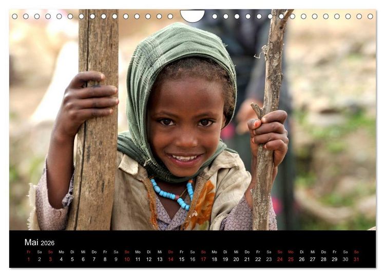 Produktbild: &Auml;thiopien Augenblicke (Wandkalender 2026 DIN A4 quer), CALVENDO Monatskalender
