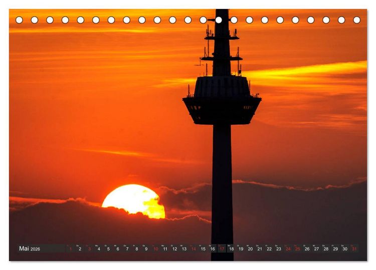 Produktbild: Epische Sonnenunterg&auml;nge im Rhein-Neckar-Kreis (Tischkalender 2026 DIN A5 quer), CALVENDO Monatskalender