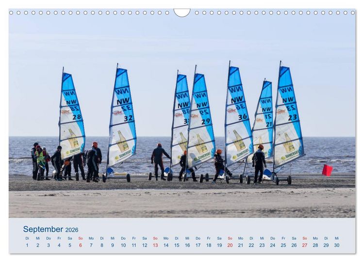 Produktbild: Nordseek&uuml;ste Am Strand von Sankt Peter-Ording (Wandkalender 2026 DIN A3 quer), CALVENDO Monatskalender
