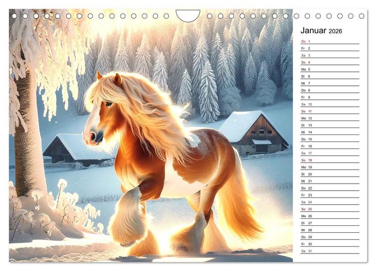 Produktbild: Tinker Tr&auml;ume - Ein Jahr auf zauberhaften Weiden (Wandkalender 2026 DIN A4 quer), CALVENDO Monatskalender
