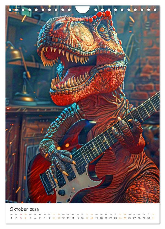 Produktbild: Tyrannosaurus Rex - Kleine Arme, gro&szlig;e Abenteuer (Wandkalender 2026 DIN A4 hoch), CALVENDO Monatskalender