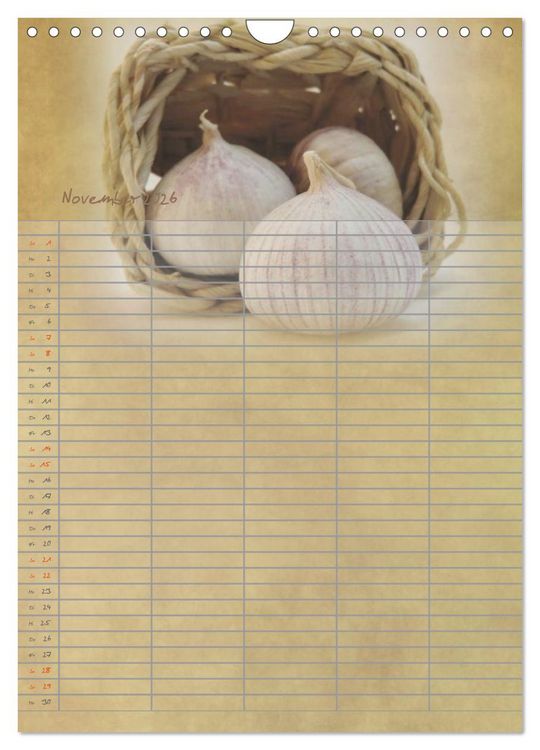Produktbild: Familienplaner f&uuml;r die K&uuml;che. (Wandkalender 2026 DIN A4 hoch), CALVENDO Monatskalender