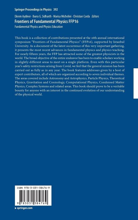 Produktbild: Frontiers of Fundamental Physics FFP16