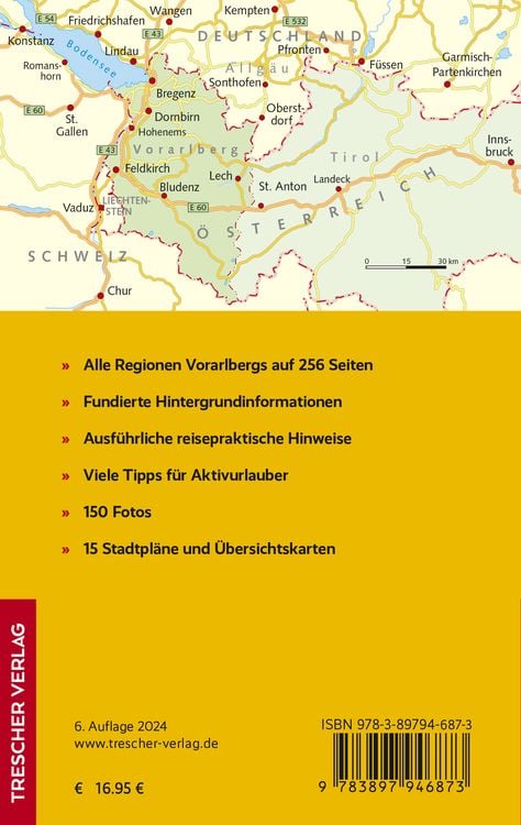 Produktbild: TRESCHER Reiseführer Vorarlberg