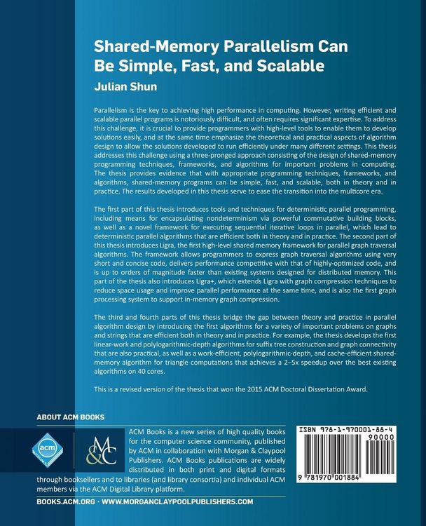 Produktbild: Shared-Memory Parallelism Can be Simple, Fast, and Scalable