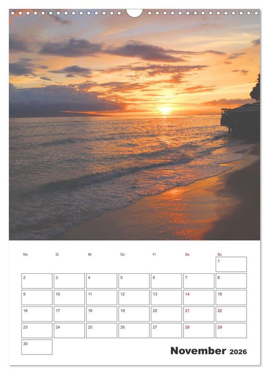 Produktbild: Hawaii - Reiseplaner (Wandkalender 2026 DIN A3 hoch), CALVENDO Monatskalender