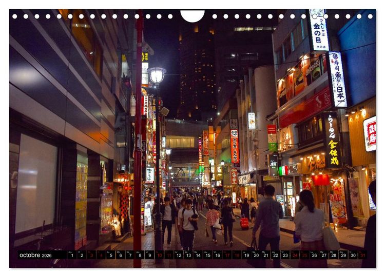 Produktbild: Les couleurs de Tokyo (Calendrier mural 2026 DIN A4 vertical), CALVENDO calendrier mensuel
