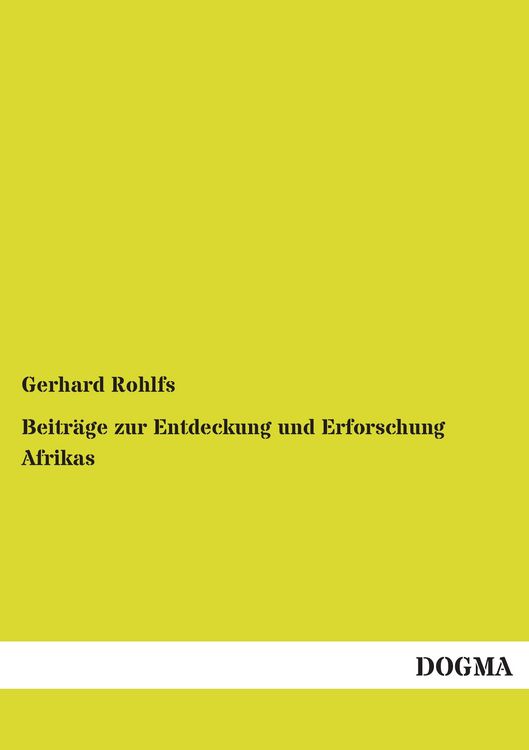 Produktbild: Beitr&auml;ge zur Entdeckung und Erforschung Afrikas