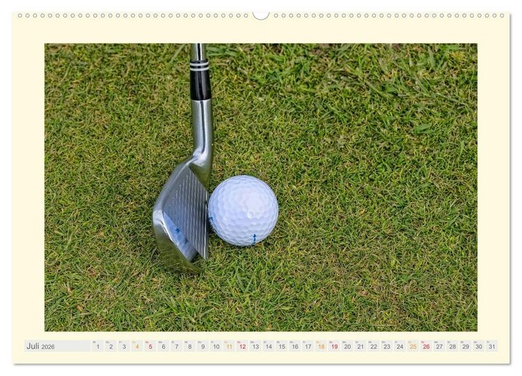 Produktbild: Golf - meine Leidenschaft (Wandkalender 2026 DIN A2 quer), CALVENDO Monatskalender