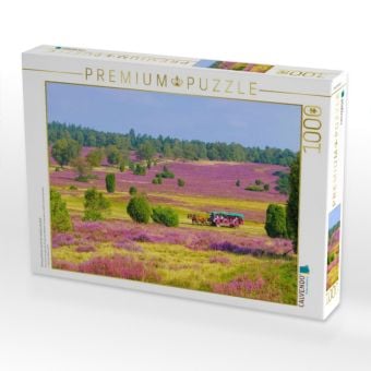 Produktbild: CALVENDO Puzzle Kremserfahrten durch die Heidelandschaft | 1000 Teile Lege-Gr&ouml;&szlig;e 64x48cm Foto-Puzzle f&uuml;r gl&uuml;ckliche Stunden