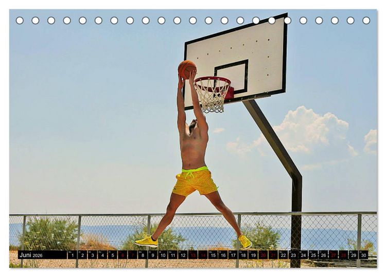 Produktbild: Trendsport Basketball (Tischkalender 2026 DIN A5 quer), CALVENDO Monatskalender