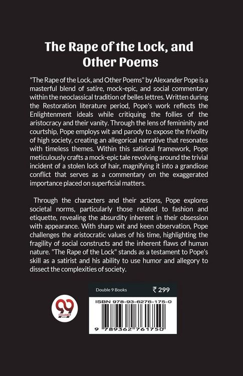 Produktbild: The Rape of the Lock, and Other Poems