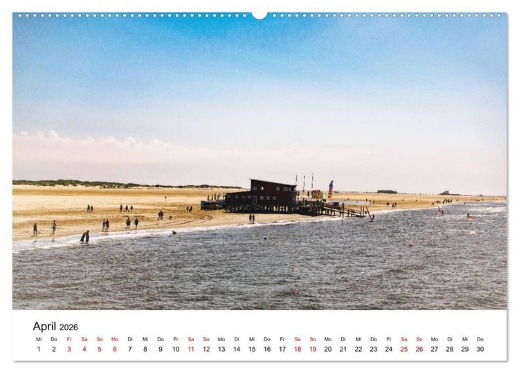 Produktbild: Sankt Peter-Ording. Licht, Schatten und Natur (hochwertiger Premium Wandkalender 2026 DIN A2 quer), Kunstdruck in Hochglanz