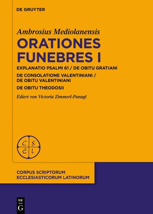 Produktbild: Orationes funebres I
