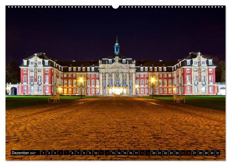 Produktbild: M&uuml;nsterland Romantik - Romantische Schl&ouml;sser und Wasserburgen (hochwertiger Premium Wandkalender 2027 DIN A2 quer), Kunstdruck in Hochglanz