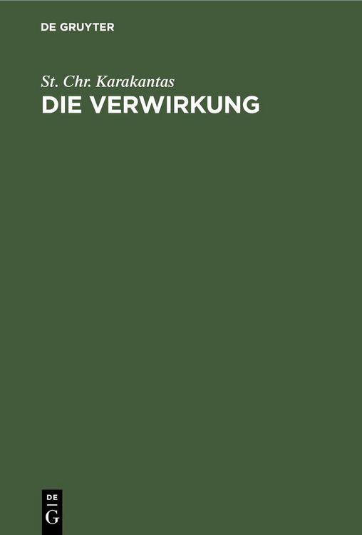Produktbild: Die Verwirkung