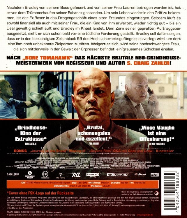 Produktbild: Brawl in Cell Block 99 - Uncut (4K Ultra HD/UHD)