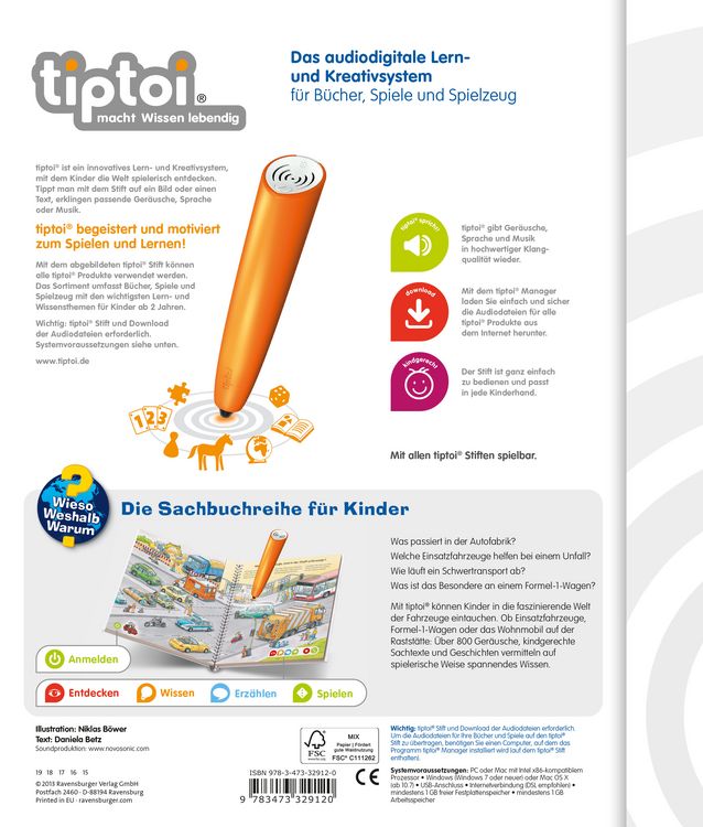 Produktbild: Tiptoi&reg; Wieso? Weshalb? Warum? - Die Welt der Fahrzeuge