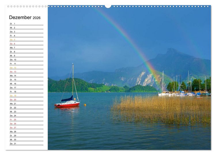 Produktbild: Traumhafter Mondsee (hochwertiger Premium Wandkalender 2026 DIN A2 quer), Kunstdruck in Hochglanz