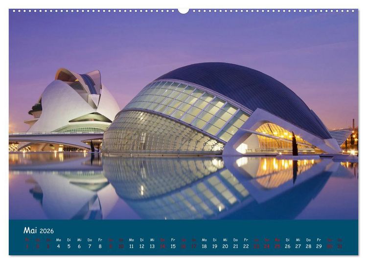 Produktbild: Valencia - Geschichte und Moderne (Wandkalender 2026 DIN A2 quer), CALVENDO Monatskalender