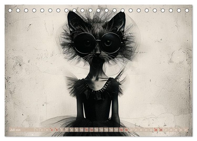 Produktbild: Miau-velous Momente (Tischkalender 2026 DIN A5 quer), CALVENDO Monatskalender