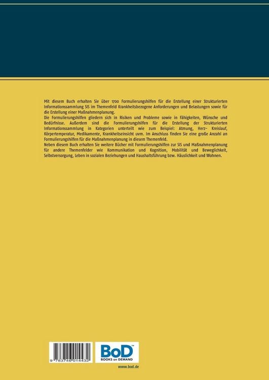Produktbild: Formulierungshilfen f&uuml;r die Strukturierte Informationssammlung SIS und Ma&szlig;nahmenplanung