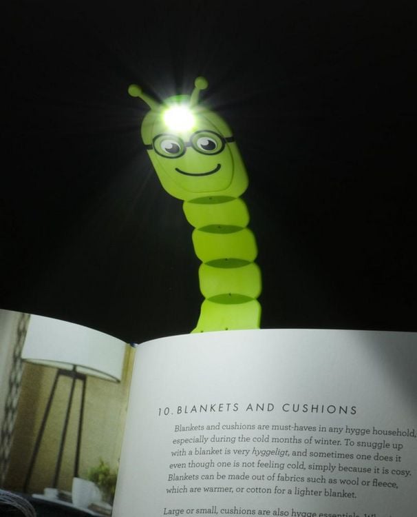 Produktbild: Bookworm Flexilight Leselicht (Grün) - 2 in 1 Leselampe & Lesezeichen - LED Leselicht - Geschenk für Leser, Buchliebhaber - Deutsche Ausgabe