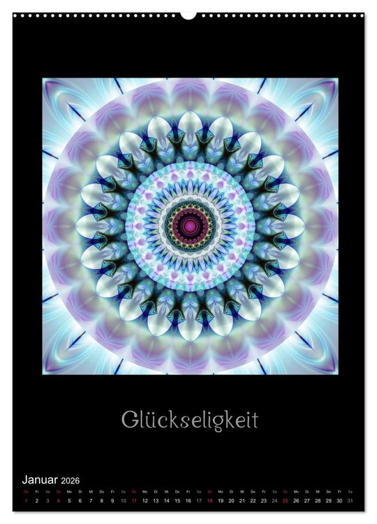 Produktbild: Mandalas - Spiegel der Seele (Wandkalender 2026 DIN A2 hoch), CALVENDO Monatskalender