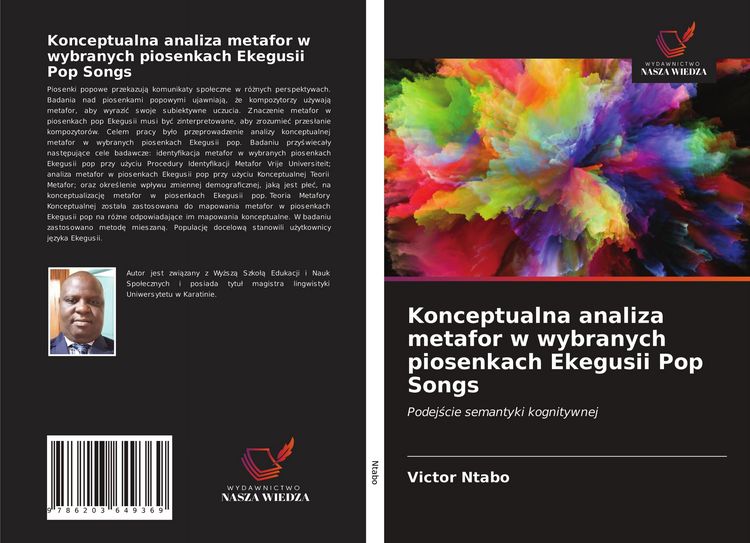 Produktbild: Konceptualna analiza metafor w wybranych piosenkach Ekegusii Pop Songs