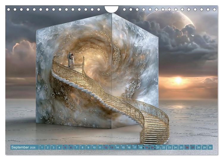 Produktbild: Zwischen Licht und Stille - Tr&auml;ume aus Licht und Form (Wandkalender 2026 DIN A4 quer), CALVENDO Monatskalender