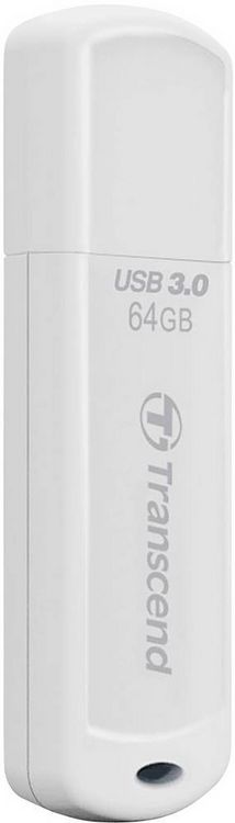 Produktbild: Transcend JetFlash&reg; 730 USB-Stick 64 GB Wei&szlig; TS64GJF730 USB-A (USB 3.2 Gen 1)