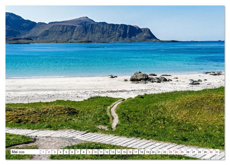 Produktbild: Lofoten - Norwegische Trauminseln (Tischkalender 2026 DIN A5 quer), CALVENDO Monatskalender
