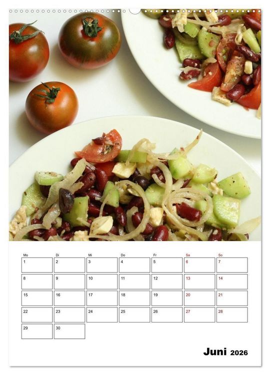Produktbild: Leckeres mit Bohnen (Wandkalender 2026 DIN A2 hoch), CALVENDO Monatskalender