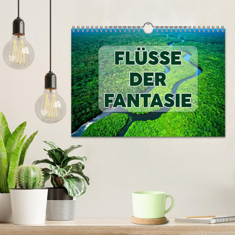 Produktbild: Fl&uuml;sse der Fantasie (Wandkalender 2026 DIN A4 quer), CALVENDO Monatskalender