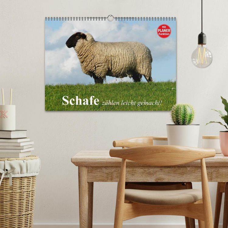Produktbild: Schafe z&auml;hlen leicht gemacht! (Wandkalender 2026 DIN A3 quer), CALVENDO Monatskalender