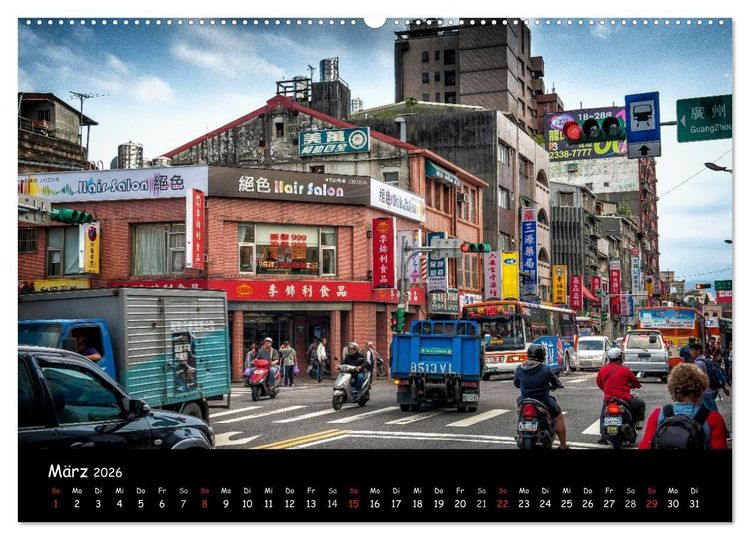 Produktbild: Taipeh, Metropole zwischen Tradition und Moderne. (Wandkalender 2026 DIN A2 quer), CALVENDO Monatskalender
