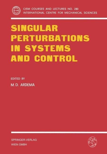 Produktbild: Singular Perturbations in Systems and Control
