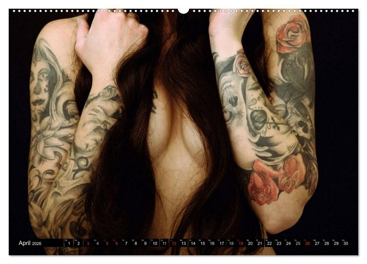 Produktbild: K&ouml;rperkult Tattoo (hochwertiger Premium Wandkalender 2026 DIN A2 quer), Kunstdruck in Hochglanz
